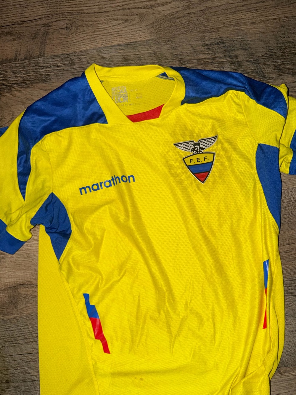 Marathon Ecuador FEF Vintage Rare 2014 Soccer Jersey Medium